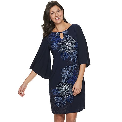 Women's Dana Buchman Print Kimono-Sleeve Dress