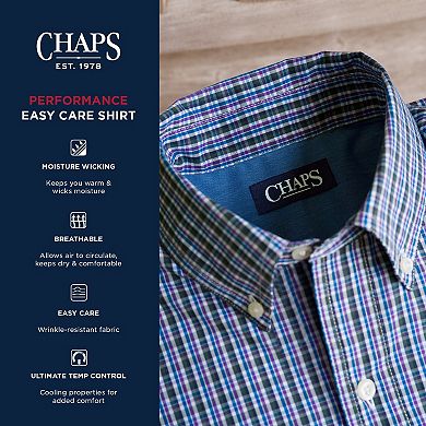 Big & Tall Chaps Stretch Easy-Care Button-Down Shirt