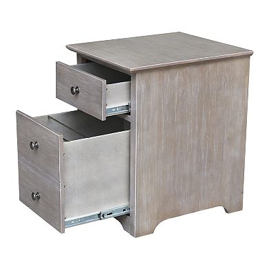 International Concepts Espresso Two-Drawer File Cabinet
