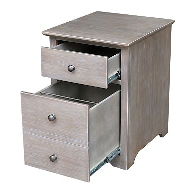 International Concepts Espresso Two-Drawer File Cabinet