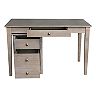 International Concepts Espresso Two-Drawer File Cabinet with Desk