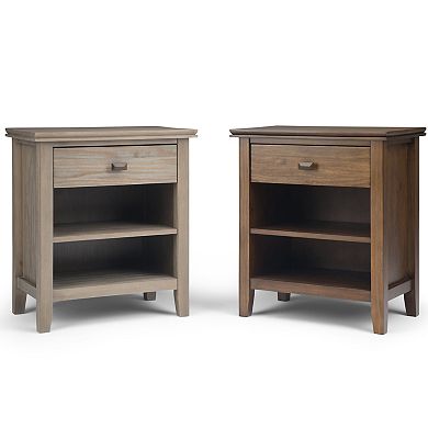 Simpli Home Acadian Bedside Table