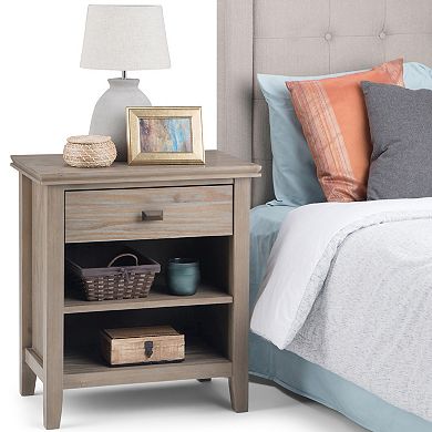 Simpli Home Acadian Bedside Table