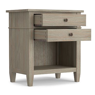 Simpli Home Carlton Nightstand Table
