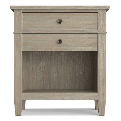 Simpli Home Carlton Nightstand Table