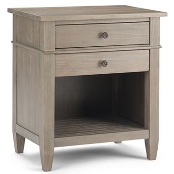 Simpli Home Carlton Nightstand Table