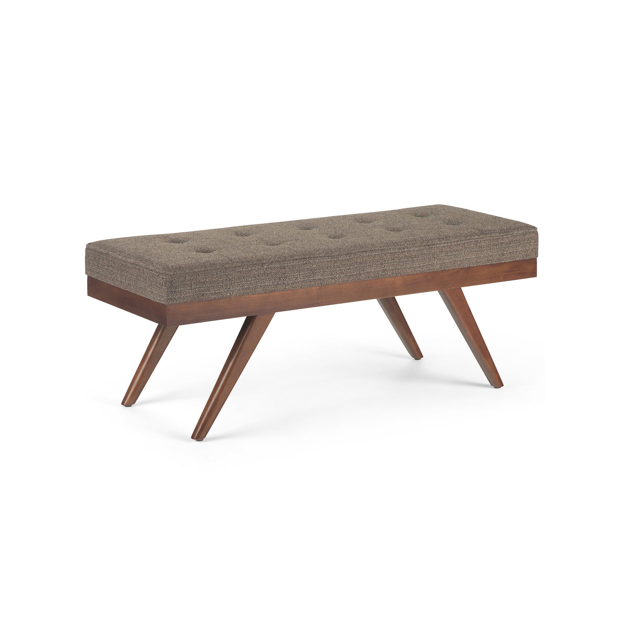 Simpli Home Pierce Ottoman Bench, Brown