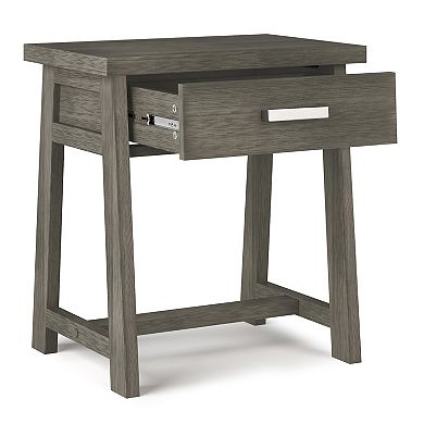 Simpli Home Sawhorse Bedside Table