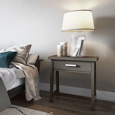 Simpli Home Sawhorse Bedside Table