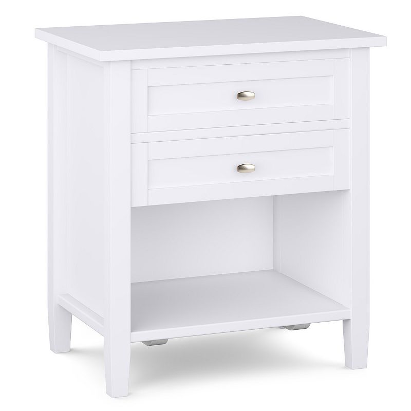 Simpli Home - Night Stand, Bedside table - White