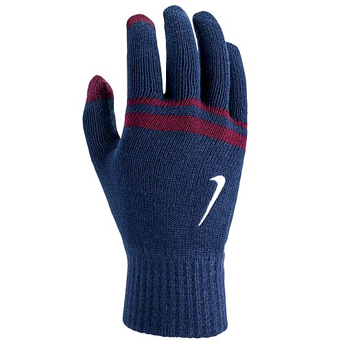 Men's Nike Striped Knit Touchscreen Grip Gloves