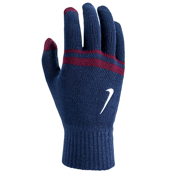 Men's Nike Striped Knit Touchscreen Grip Gloves