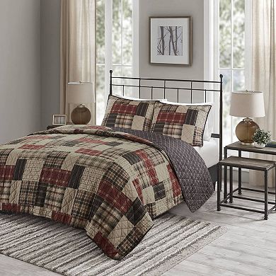 Madison Park Heavenly 3-Piece Reversible Printed Quilt Set with Shams