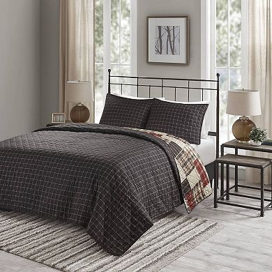 Madison Park Heavenly 3-Piece Reversible Printed Quilt Set with Shams