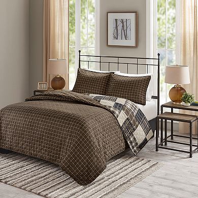Madison Park Heavenly 3-Piece Reversible Printed Quilt Set with Shams