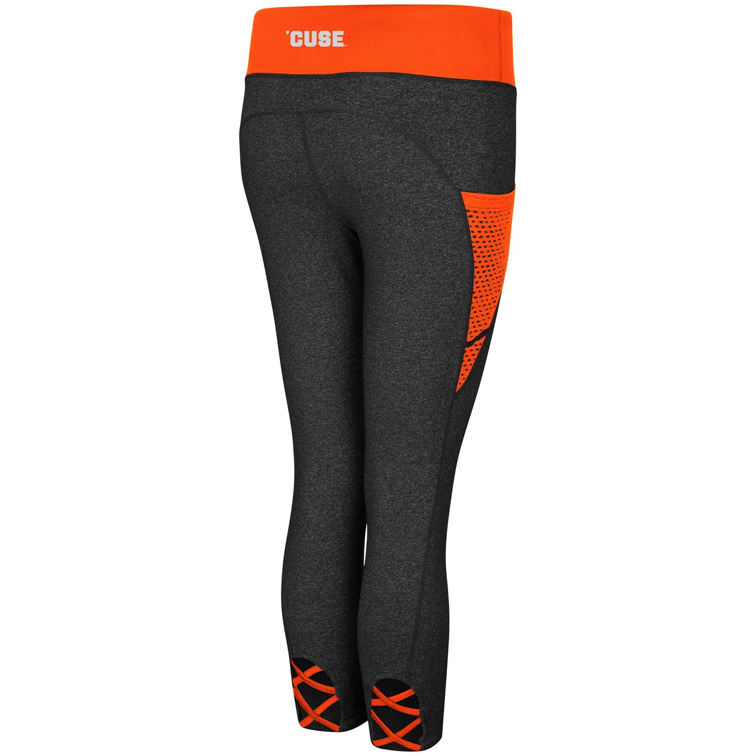 orange capri leggings