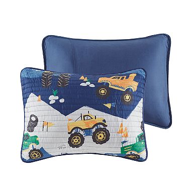 Intelligent Design Gavin Reversible Quilt Set with Shams and Decorative Pillows