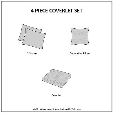 Intelligent Design Gavin Reversible Quilt Set with Shams and Decorative Pillows