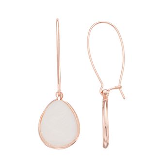 LC Lauren Conrad Mother-of-Pearl Drop Earrings