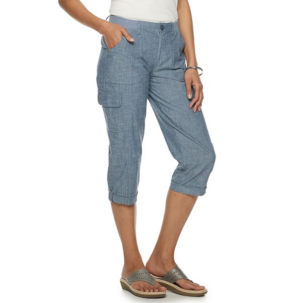 Women's Croft & Barrow® Comfort Waist Utility Capris