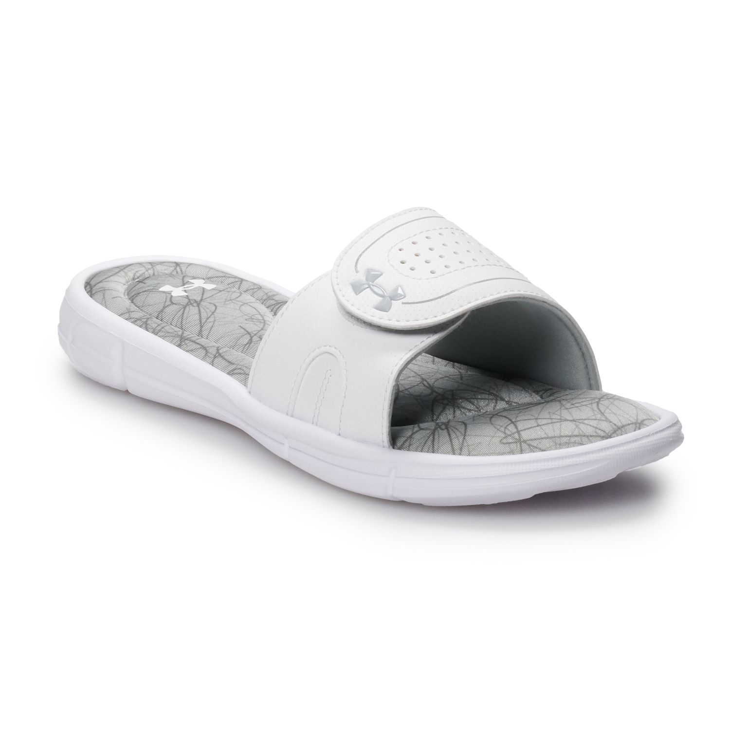 white memory foam sandals