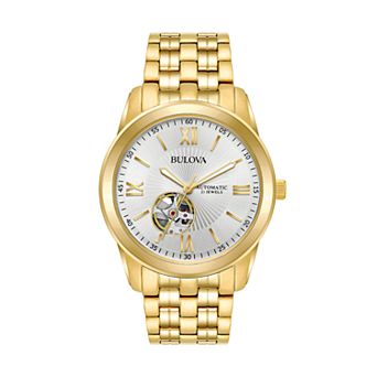 Bulova Men's Gold Tone Stainless Steel Automatic Watch - 97A130