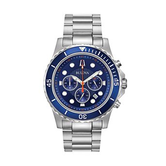 Bulova Men's Stainless Steel Chronograph Watch - 98B325