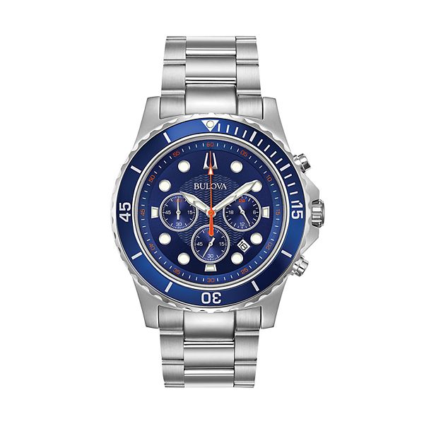 Bulova Men's 44mm Stainless Steel Chronograph Watch - 98B325