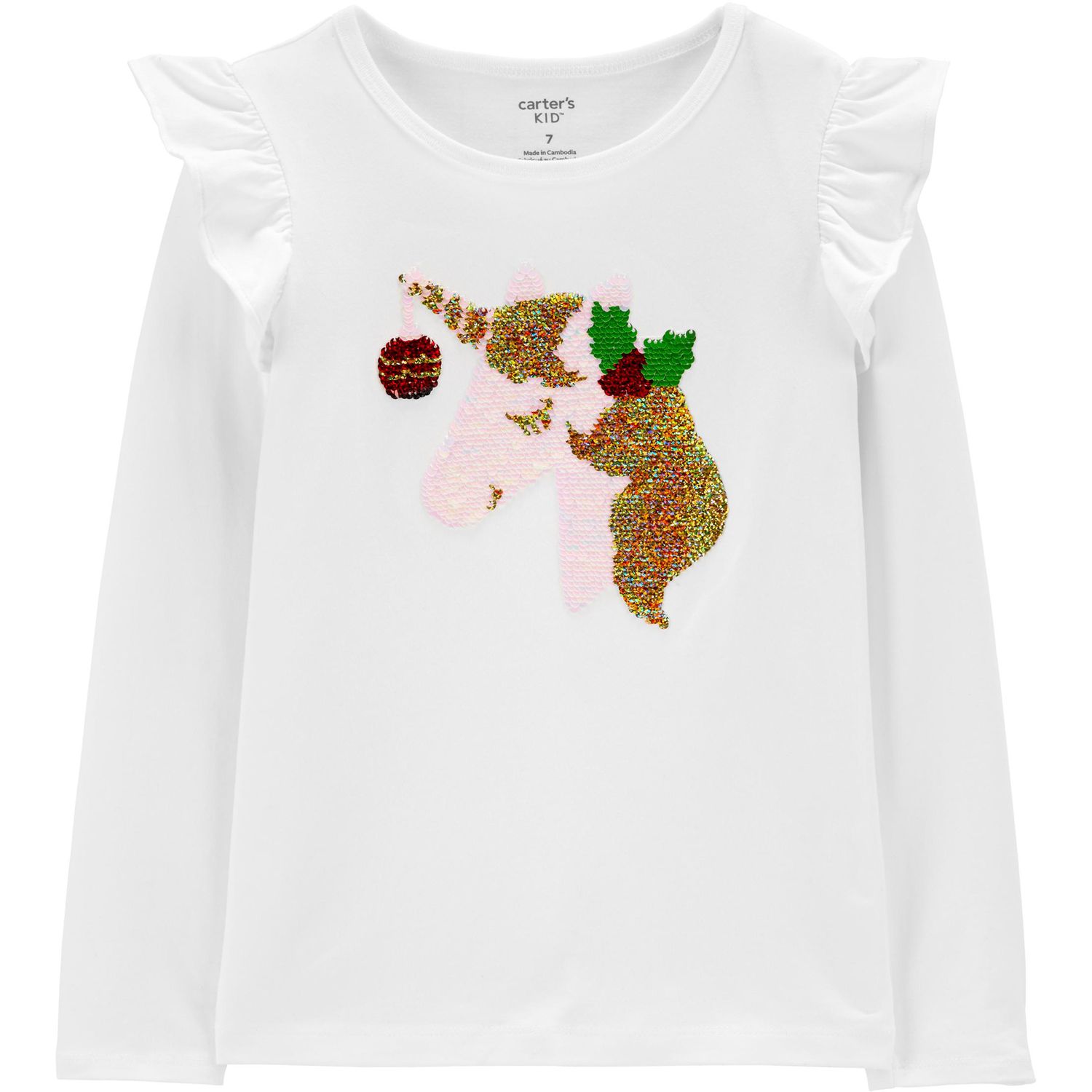 little girl flip sequin shirt