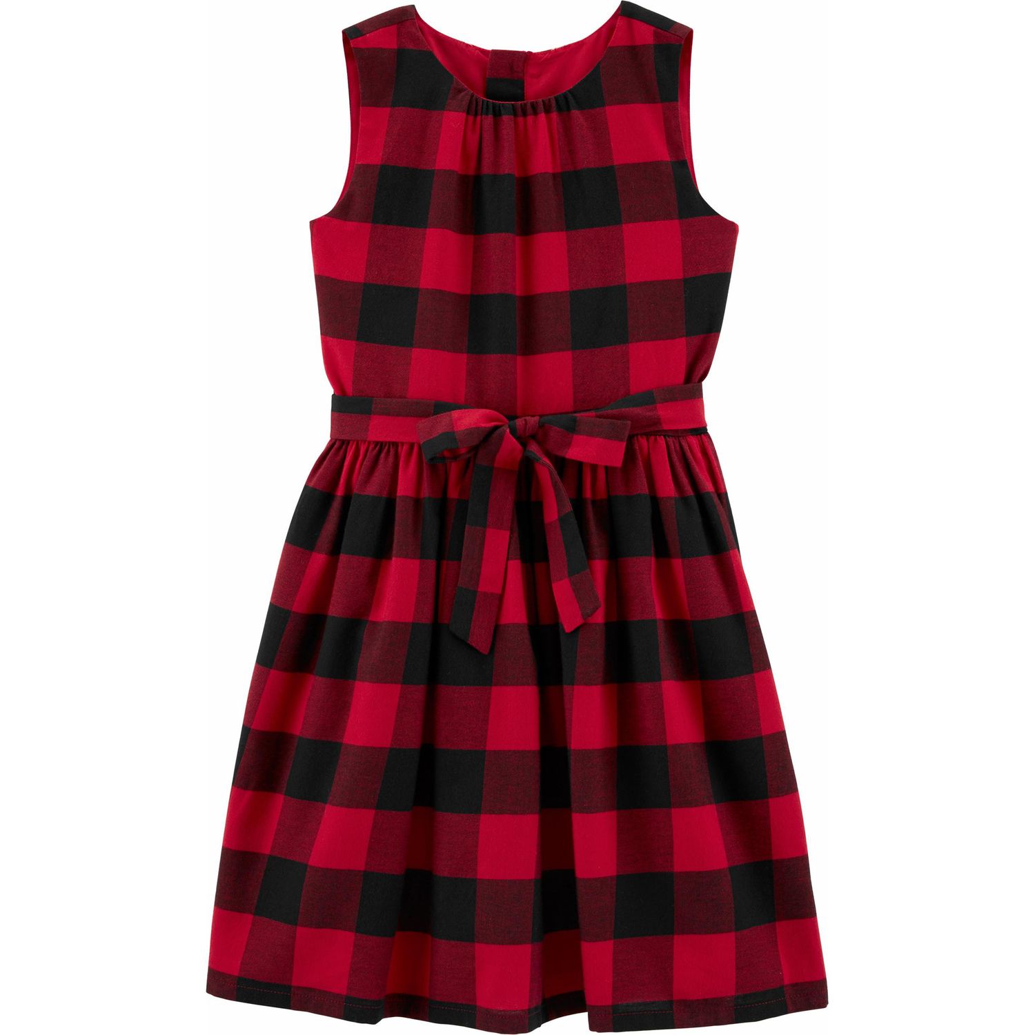 girls buffalo check dress