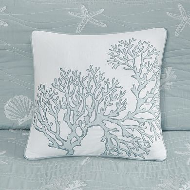 Harbor House Seaside 4-Piece Quilt Set with Shams and Decorative Pillows