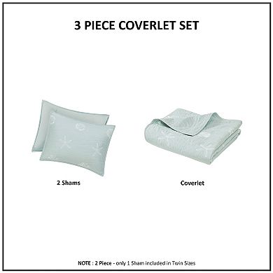 Harbor House Coastal Cotton Quilt Set with Shams and Throw Pillow