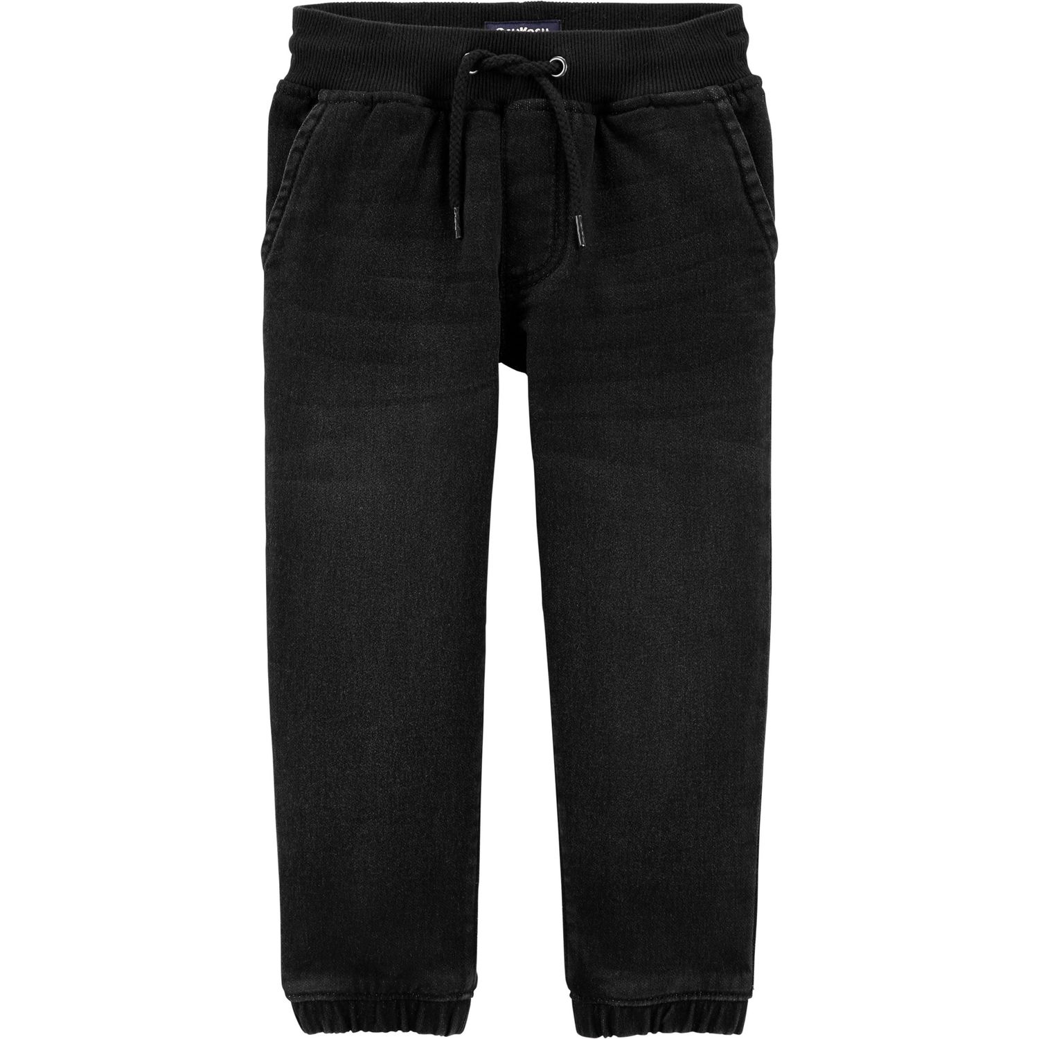 dark denim joggers