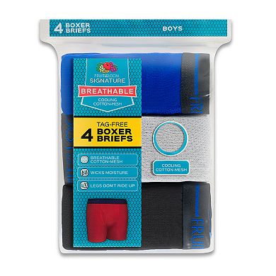 Boys 4-20 Fruit of the Loom Signature 4-Pack Boxer Briefs