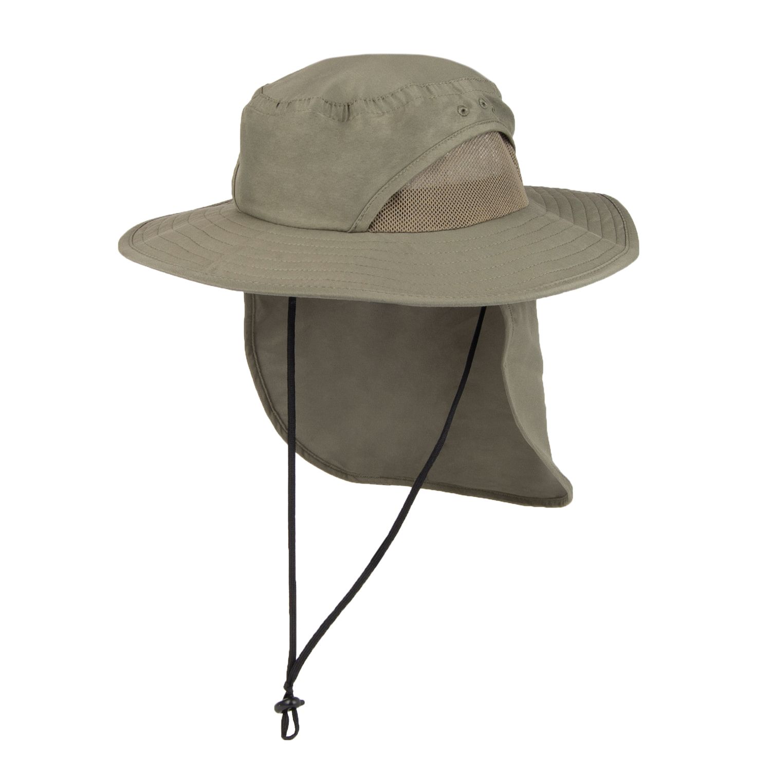 men's cap with neck flap