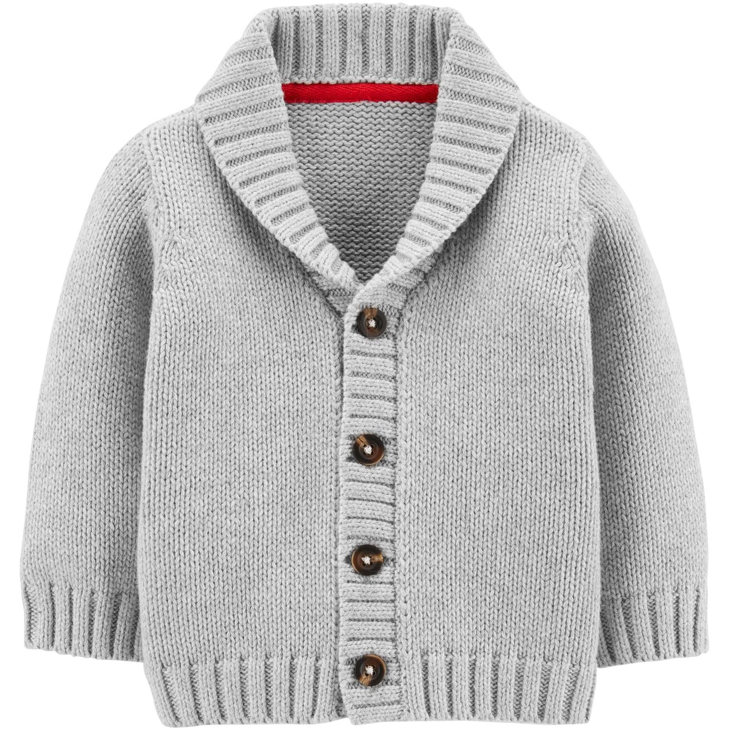 Coodebear Little Baby Boys Vintage Round Collor Thick Cashmere Cardigan Sweater Coats