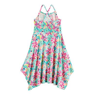 Girls 4-12 Jumping Beans® Print Handkerchief-Hem Dress