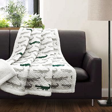 Lush Decor Alligator Throw