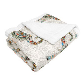 Lush Decor Hati Elephants Throw