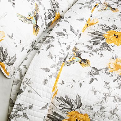 Lush Decor Penrose Floral Quilt Set