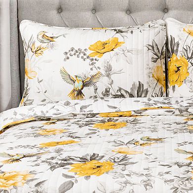 Lush Decor Penrose Floral Quilt Set