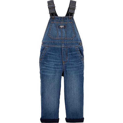 Toddler Boy OshKosh B'gosh® Jersey-Lined Denim Overalls
