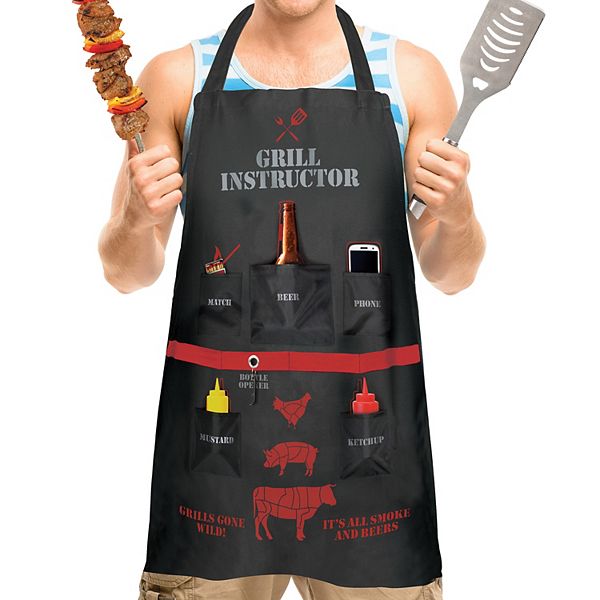 NFL Bbq Apron With Tools & Bottle Opener in 2023  Bbq apron, Kitchen  accessories, Home decor kitchen