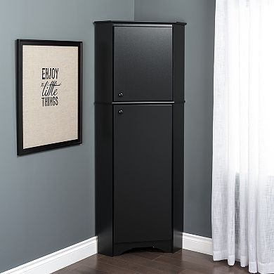 Prepac Elite Tall Corner Storage Cabinet