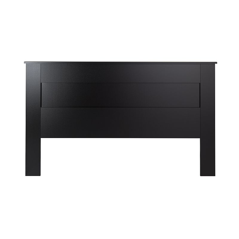 Prepac Flat Panel Headboard, Black, Queen