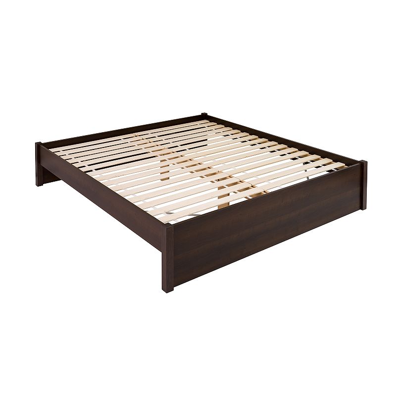 Prepac Select Platform Bed, Brown, Queen