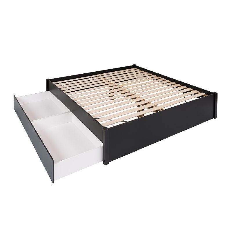 Prepac Select 2-Drawer Platform Bed, Black, King