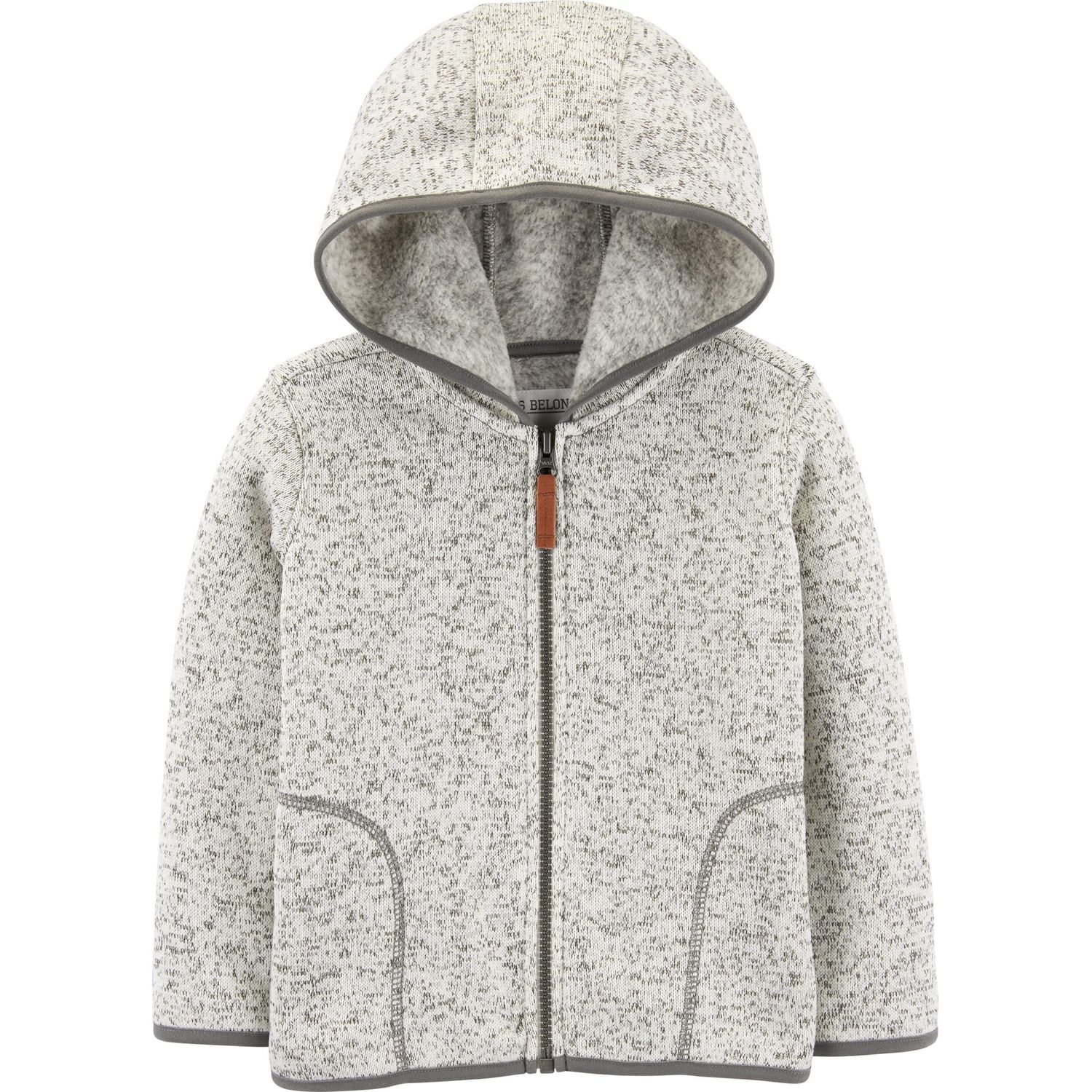 sherpa hoodie zip