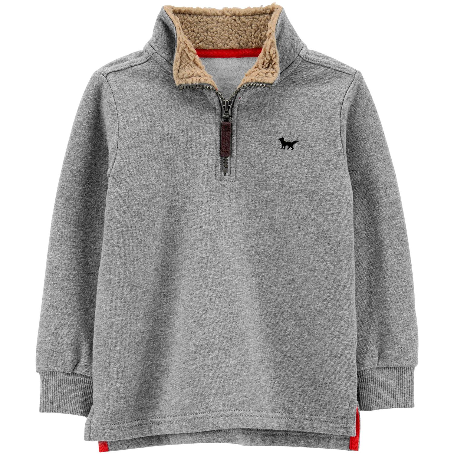 boys half zip jumper