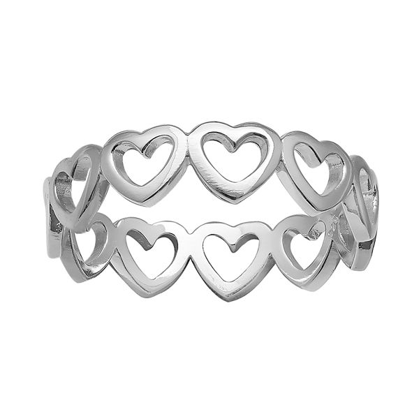 PRIMROSE Sterling Silver Heart Ring